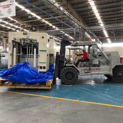 MOVING OF BRAUSSE DIE CUTTER IN MEXICO
