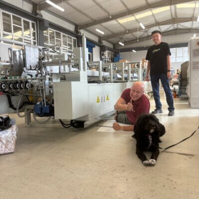 INSTALLING FOLDER GLUER WITH BRAILE