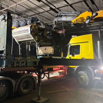 LIFTING IN HOUSE WITH 2 CRANES BOBST 1575 EEG Large