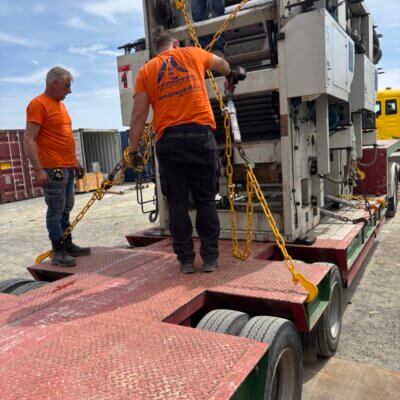 SECURING HEAVY CARGO FOR OVERSEAS TRIP Large